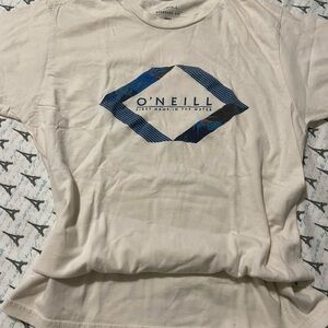 O'Neill Men's White and Blue Graphic Tee